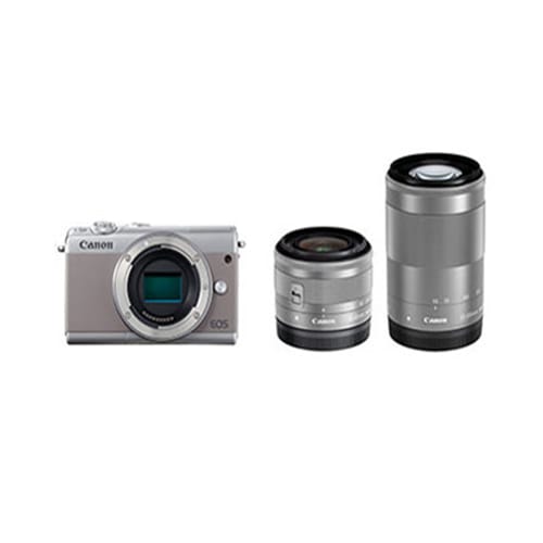 CANON EOS M100 ダブルズームキット [グレー]