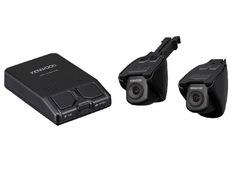 【新品】KENWOOD 前後撮影対応GPS連動 2カメラドライブレコーダー