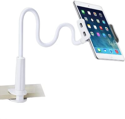 【即日発送】【新品】iPad iphone対応 タブレット スマートフォン用 アームスタンド 80cm ホワイト タブレット スタンド スマホスタンド