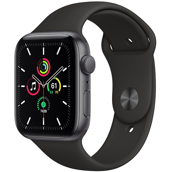 【ラッピング可】【即日発送】【国内版】【新品】AppleApple Watch SE GPSモデル 44mm MYDT2J/A [ブラックスポーツバンド]