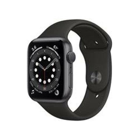 【ラッピング可】【即日発送】【国内版】【新品】AppleApple Watch Series 6 GPSモデル 44mm M00H3J/A [ブラックスポーツバンド]