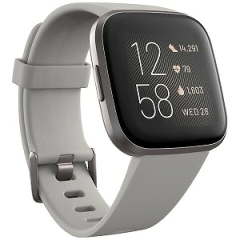 【ラッピング可】【即日発送】【国内版】【新品】Fitbit Versa 2 FB507GYSR-FRCJK [ストーン/ミストグレー]