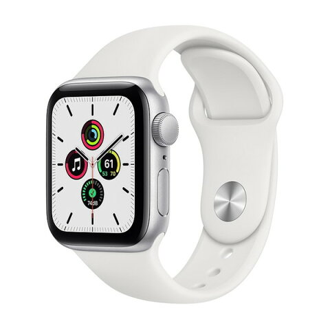 【ラッピング可】【即日発送】【国内版】【新品】AppleApple Watch SE GPSモデル 40mm MYDM2J/A [ホワイトスポーツバンド]