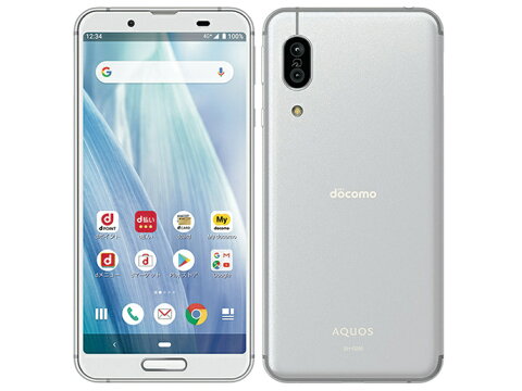 【ラッピング可】【即日発送】【国内版】【新品 箱不良・シュリンク破れ品】docomo AQUOS sense3 SH-02M シルバーホワイト