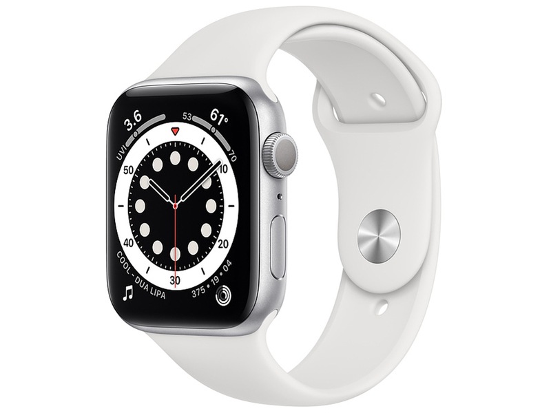 【ラッピング可】【即日発送】【国内版】【新品】Apple Watch Series 6 GPSモデル 44mm M00D3J/A [ホワイトスポーツバンド]