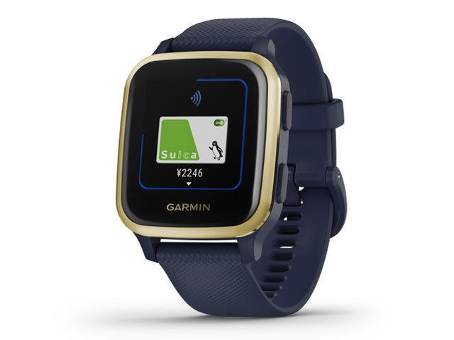 【ラッピング可】【即日発送】【国内版】【新品】GARMIN vivo Venu Sq Music 010-02426-72 [Navy/Light Gold]