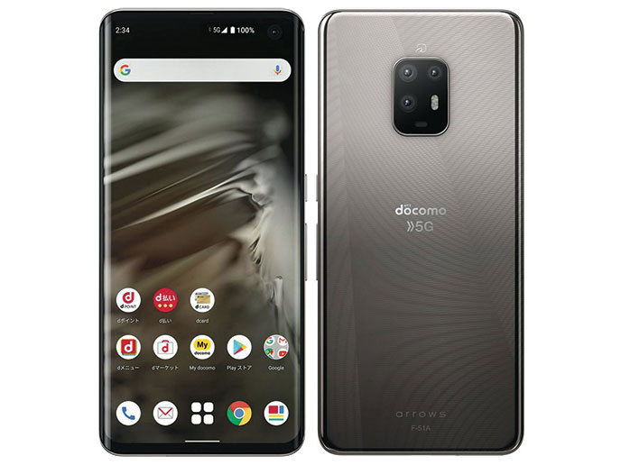 【ラッピング可】【即日発送】【国内版】【新品 開封済み未使用品】FUJITSU arrows 5G F-51A チタニウムシルバー