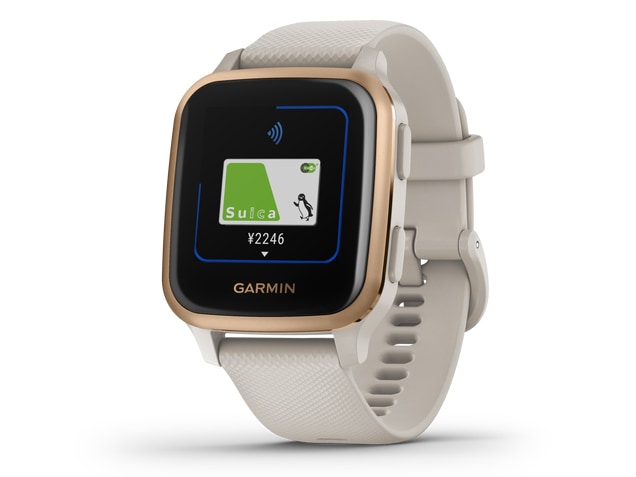 【ラッピング可】【即日発送】【国内版】【新品 保証開始済み品】GARMIN Venu Sq Music Light Sand/Rose Gold 010-02426-71 スマートウォッチ