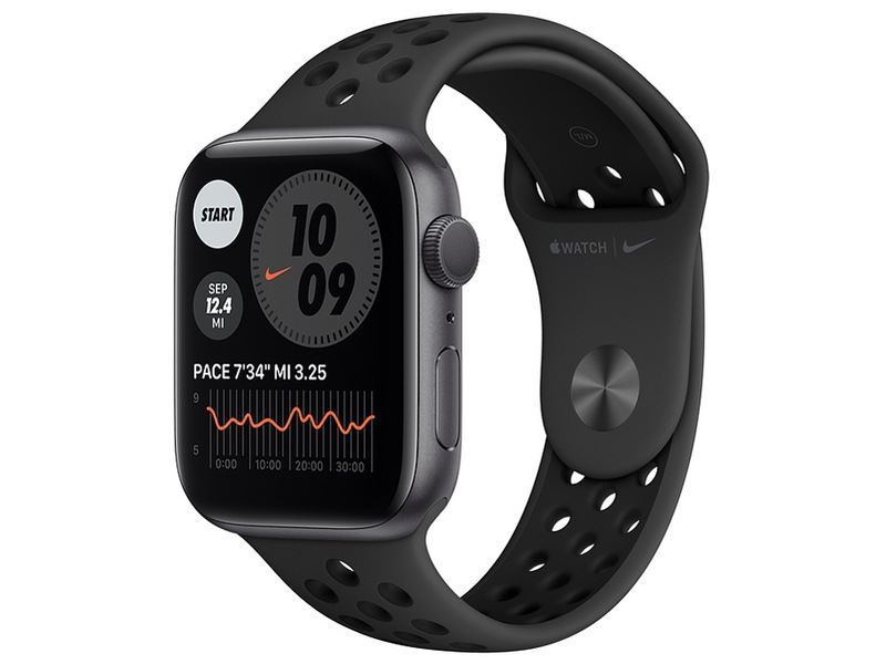 【ラッピング可】【即日発送】【国内版】【新品】Apple Watch Nike Series 6 GPSモデル 44mm MG173J/A [アンスラサイト/ブラックNikeスポーツバンド]