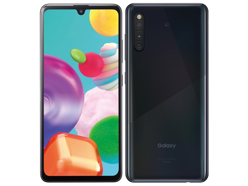 【ラッピング可】【即日発送】【国内版】【新品】SAMSUNG Galaxy A41 SCV48 ブラック SIMフリー