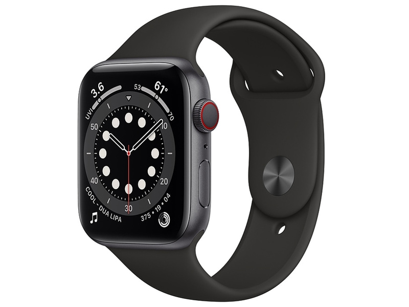 【ラッピング可】【即日発送】【国内版】【新品】Apple Watch Series 6 GPS+Cellularモデル 44mm MG2E3J/A [ブラックスポーツバンド]