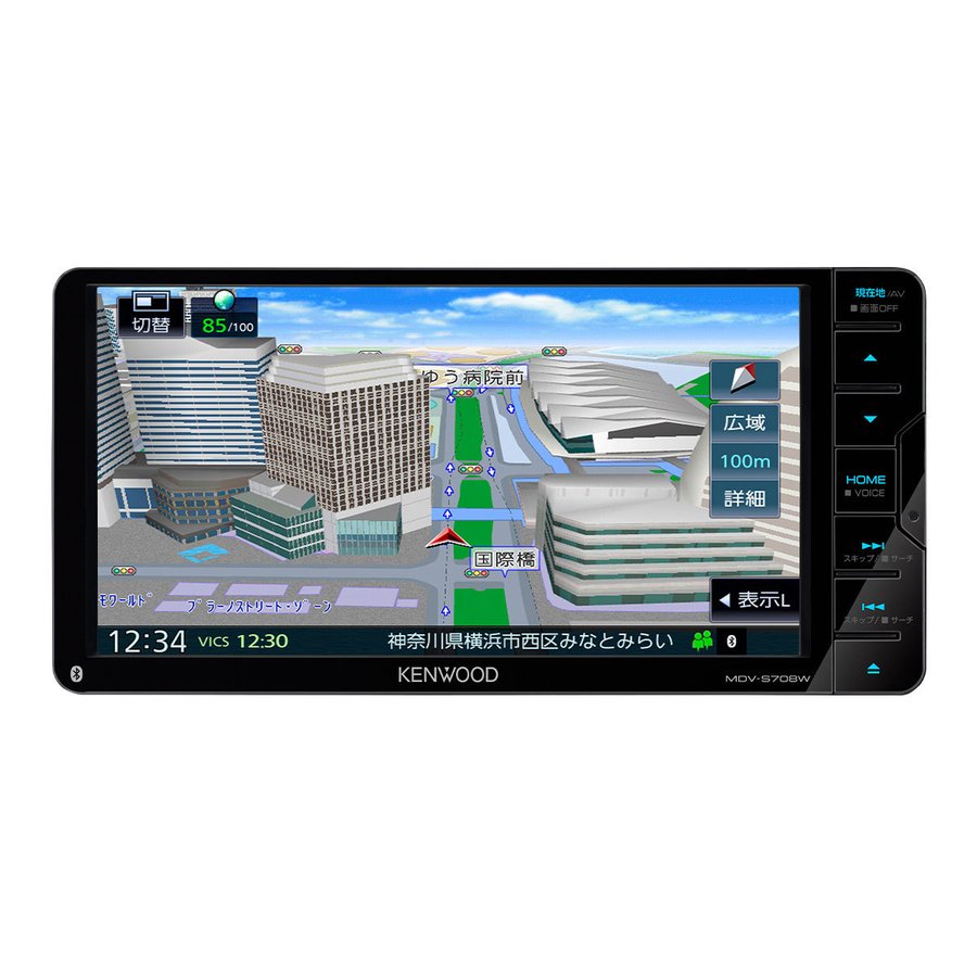 【新品】KENWOOD カーナビ 彩速ナビ MDV-S708W