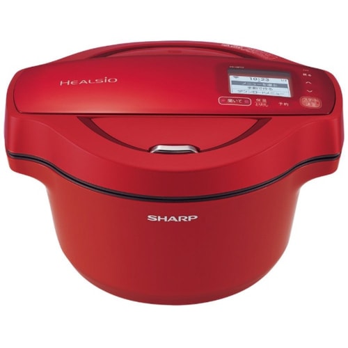 【即日発送】【新品 箱不良・シュリンク破れ品】シャープ ヘルシオ ホットクック 電気無水鍋 KN-HW16F RED