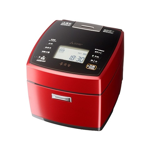 【即日発送】【新品】三菱 MITSUBISHI 本炭釜 IH炊飯器 NJ-VWA10-R 赤紅玉