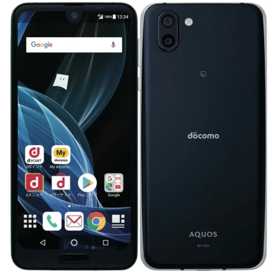 【ラッピング可】【即日発送】【国内版】【新品 開封済み未使用品】SHARP AQUOS R2 SH-03K プレミアムブラック SIMフリー