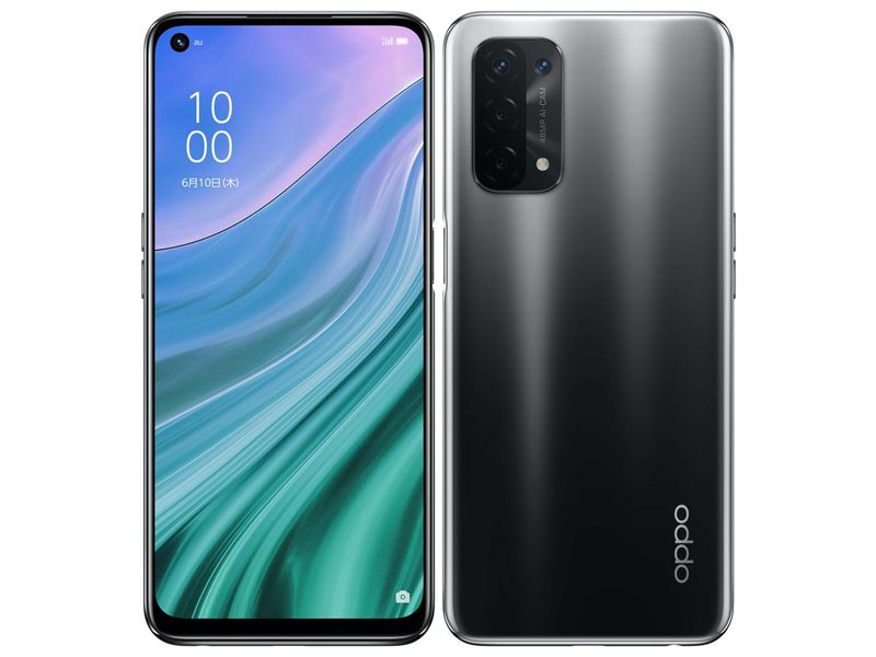 【ラッピング可】【即日発送】【国内版】【新品 開封済み未使用品】OPPO A54 OPG02 au Mobile オッポ 4GB/64GB シルバーブラック SIMフリー