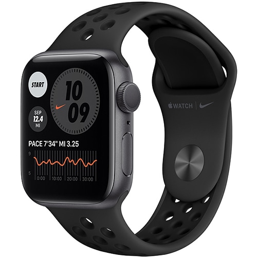 【ラッピング可】【即日発送】【国内版】【新品】Apple Watch Nike Series 6 GPSモデル 40mm M00X3J/A [アンスラサイト/ブラックNikeスポーツバンド]