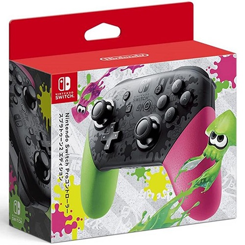 【ラッピング可】【即日発送】【新品 箱不良・シュリンク破れ品】任天堂 Nintendo Switch Proコントローラースプラ2 HAC-A-FSSKB