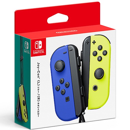 【ラッピング可】【即日発送】【新品 箱不良・シュリンク破れ品】任天堂 Nintendo Switch Joy-Con (L)/(R) HAC-A-JAPAA [ブルー/ネオンイエロー]