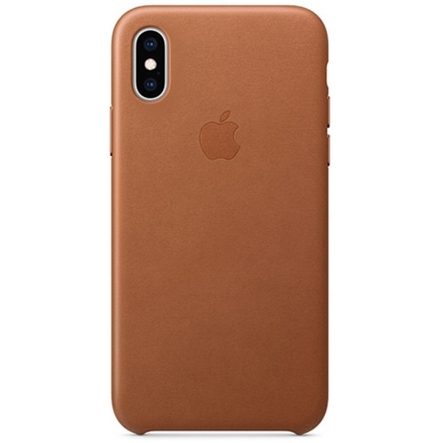 【ラッピング可】【即日発送】【国内版】【新品】Apple 純正 iPhone XS 5.8インチ レザーケース サドルブラウン MRWP2FE/A