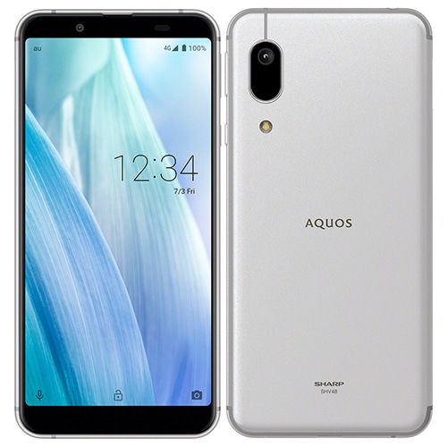 【ラッピング可】【即日発送】【国内版】【新品 開封済み未使用品】SHARP AQUOS sense3 basic SHV48 Silver SIMフリー