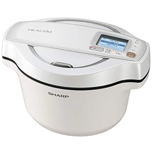 【新品】SHARP シャープ 自動調理鍋 ヘルシオ ホットクック 1.6L AIoT対応 ホワイト KN-HW16D-W