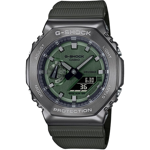 【新品】CASIO カシオ 腕時計 G-SHOCK Metal Covered GM-2100B-3AJF グリーン