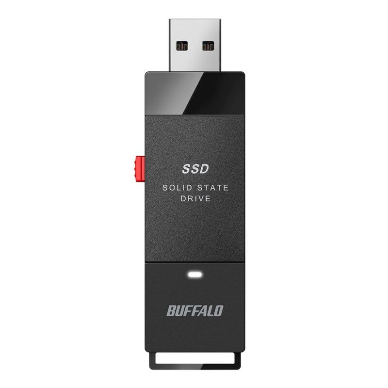 【ラッピング可】【即日発送】【新品】BUFFALO バッファロー スティック型 外付けSSD 1TB SSD-PUT1.0U3-BKA ブラック