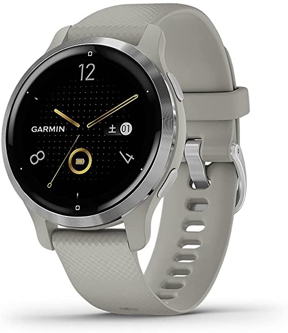 【ラッピング可】【即日発送】【国内版】【新品】GARMIN ガーミン スマートウォッチ Venu 2S Mist Gray/Silver 010-02429-62