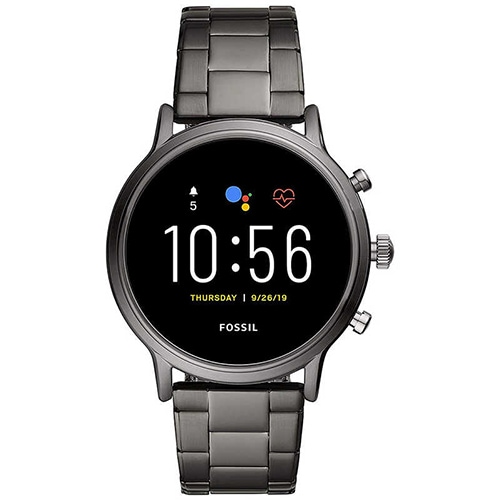 【ラッピング可】【即日発送】【国内版】【新品】FOSSIL フォッシル FTW4024 スマートウォッチ THE CARLYLE HR スモークステンレススチール