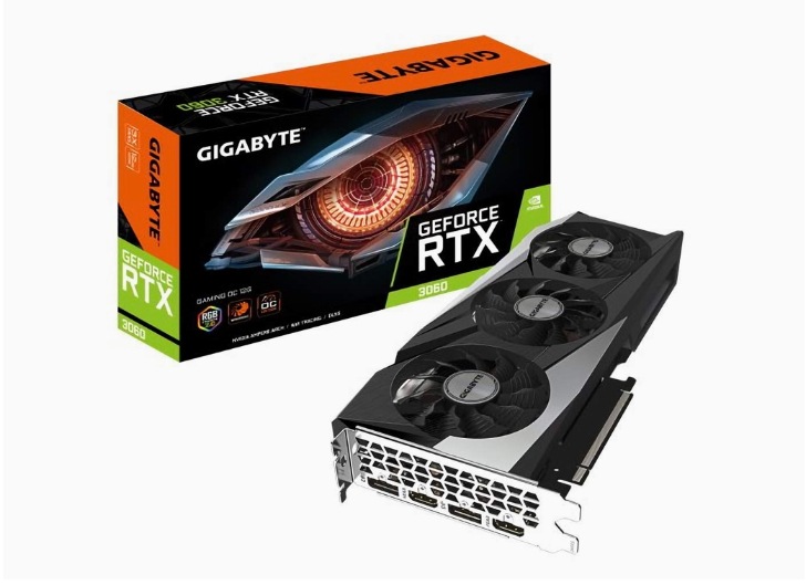 【即日発送】【新品 箱不良・シュリンク破れ品】GIGABYTE グラフィックボード GV-N3060GAMING RTX3060搭載OC-12GD