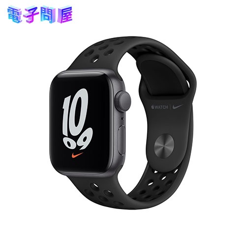 【ラッピング可】【即日発送】【国内版】【新品】Apple Watch Nike SE (GPSモデル) MKQ33J/A 40mm スペースグレイアルミニウムケースとアンスラサイト/ブラックNikeスポーツバンド