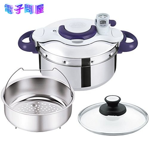 【即日発送】【新品 箱不良・シュリンク破れ品】T-fal ティファール タイマー付圧力鍋 4.5L P4620635 クリプソ ミニット パーフェクト IH対応