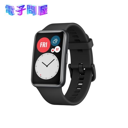 【ラッピング可】【即日発送】【国内版】【新品 箱不良・シュリンク破れ品】HUAWEI ファーウェイ Watch FIT スマートウォッチ グラファイトブラック