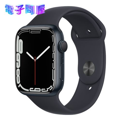 【ラッピング可】【即日発送】【国内版】【新品 箱不良・シュリンク破れ品】APPLE Watch Series 7 (GPSモデル) MKN53J/A 45mm ミッドナイトアルミニウムケースとミッドナイトスポーツバンド レギュラー