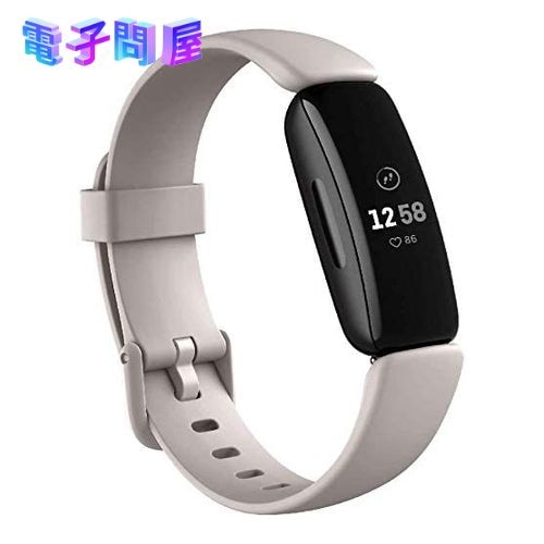 【ラッピング可】【即日発送】【国内版】【新品】Fitbit フィットビット スマートウォッチ Inspire 2 ルナホワイト L/Sサイズ -FRCJK