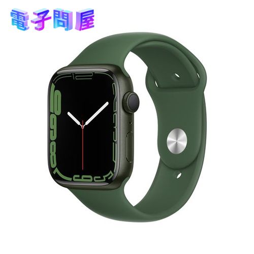 【ラッピング可】【即日発送】【国内版】【新品】アップル Apple Watch Series 7 GPSモデル 45mm MKN73J/A グリーンアルミニウムケースとクローバースポーツバンド レギュラー