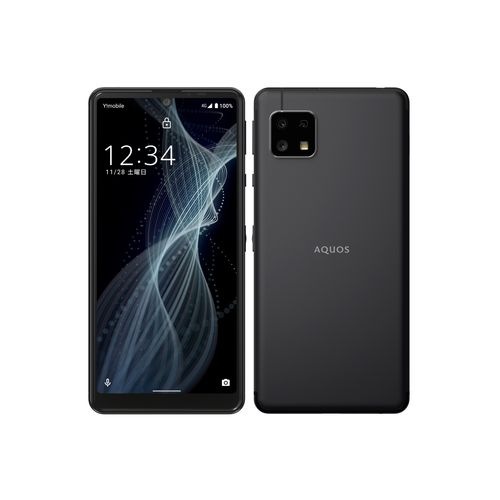 【ラッピング可】【即日発送】【国内版】【新品 箱不良・シュリンク破れ品】AQUOS sense4 basic Ymobile版 ブラック A003SH SIMフリー