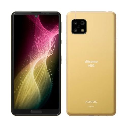 【ラッピング可】【即日発送】【新品 開封済み未使用品】AQUOS sense5G SH-53A イエローゴールド SIMフリー