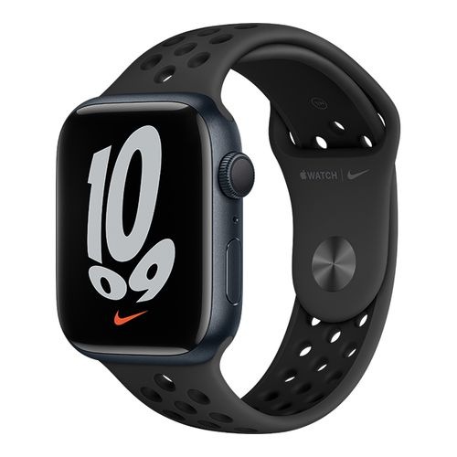 【ラッピング可】【即日発送】【国内版】【新品】Apple Watch Nike Series 7(GPSモデル)-45mmミッドナイトアルミニウムケースとアンスラサイト/ブラックNikeスポーツバンド レギュラー MKNC3J/A