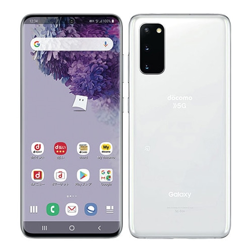 【ラッピング可】【即日発送】【国内版】【新品】Galaxy S20 5G SC-51A Cloud White SIMフリー