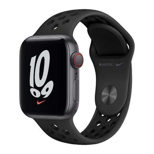 【ラッピング可】【即日発送】【国内版】【新品】Apple Watch Nike SE（GPS + Cellularモデル）- 40mmスペースグレイアルミニウムケースとアンスラサイト/ブラックNikeスポーツバンド レギュラ MKR53J/A
