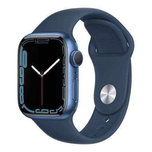 【ラッピング可】【即日発送】【国内版】【新品】Apple Watch Series 7（GPSモデル）- 41mmブルーアルミニウムケースとアビスブルースポーツバンド レギュラー MKN13J/A