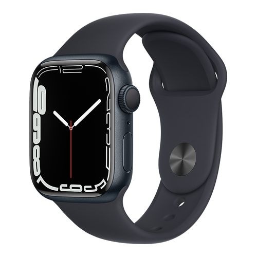 【ラッピング可】【即日発送】【国内版】【新品】Apple Watch Series 7（GPSモデル）- 41mmミッドナイトアルミニウムケースとミッドナイトスポーツバンド - レギュラー MKMX3J/A