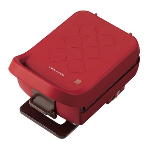 【新品】レコルト プレスサンドメーカー プラッド ホットサンド マットレッド recolte RPS-2 R