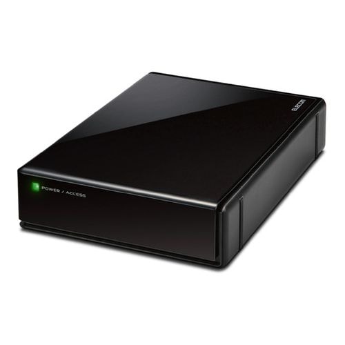 【新品】エレコム ELD-QEN2040UBK 4TB ブラック 外付けハードディスク
