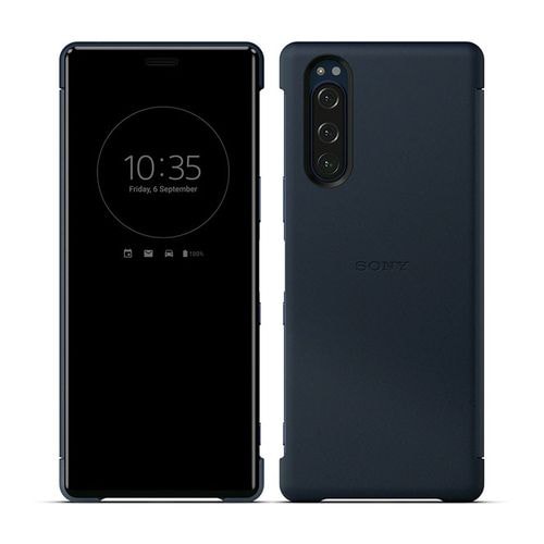【ラッピング可】【即日発送】【国内版】【新品】Xperia 5用手帳型ケース ブルー RS9C076L