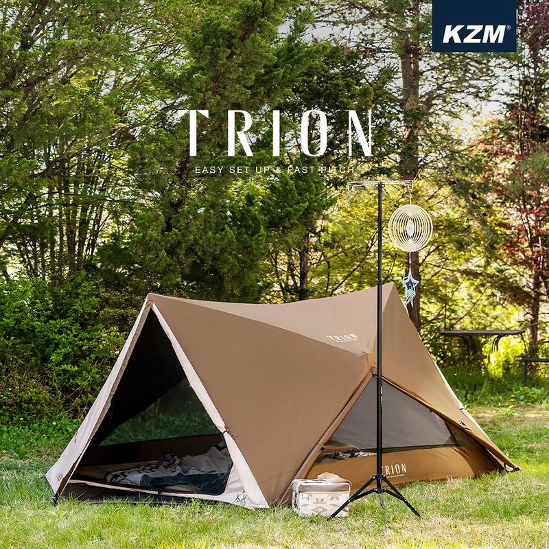 【新品】KZM トリオン ワンタッチテント 1～2人用 テント 簡単 初心者 キャンプ アウトドア キャンプ用品 1人 2人 kzm-k20t3t