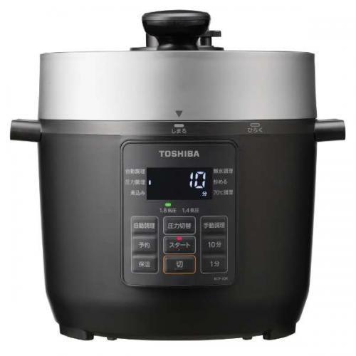 【即日発送】【新品】TOSHIBA 東芝 電気圧力鍋 3.0L RCP-30R ブラック