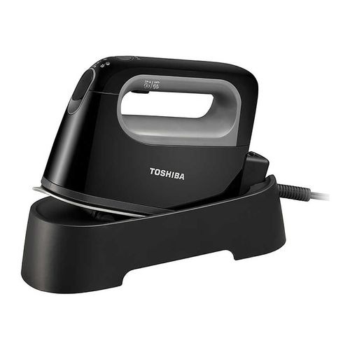 【即日発送】【新品 箱不良・シュリンク破れ品】TOSHIBA コードレス衣類スチーマー グレー TAS-X6(H)